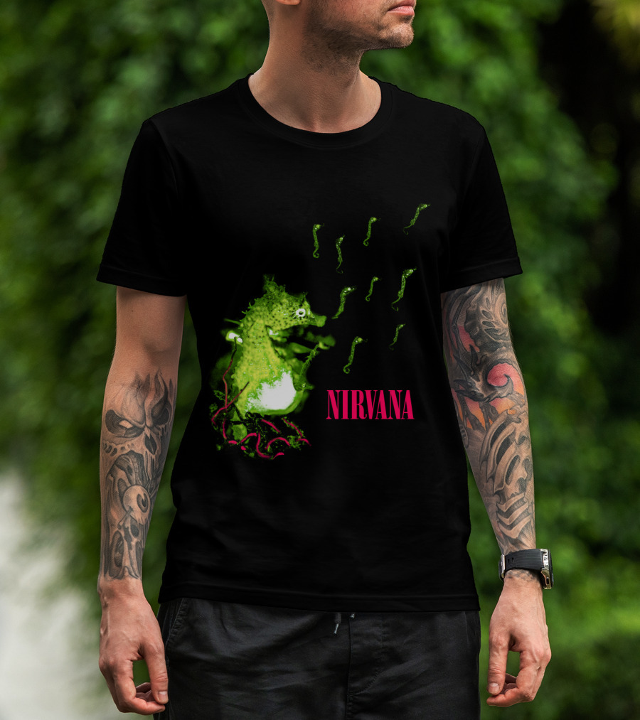 Nirvana Nvn 13 Green Seahorse T-Shirt