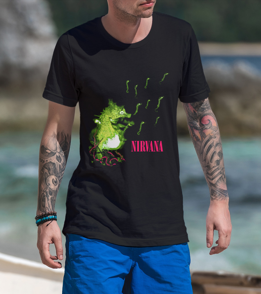 Nirvana Nvn 13 Green Seahorse T-Shirt