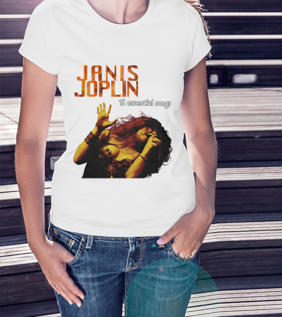 Janis Joplin 18 Essential Songs T-Shirt