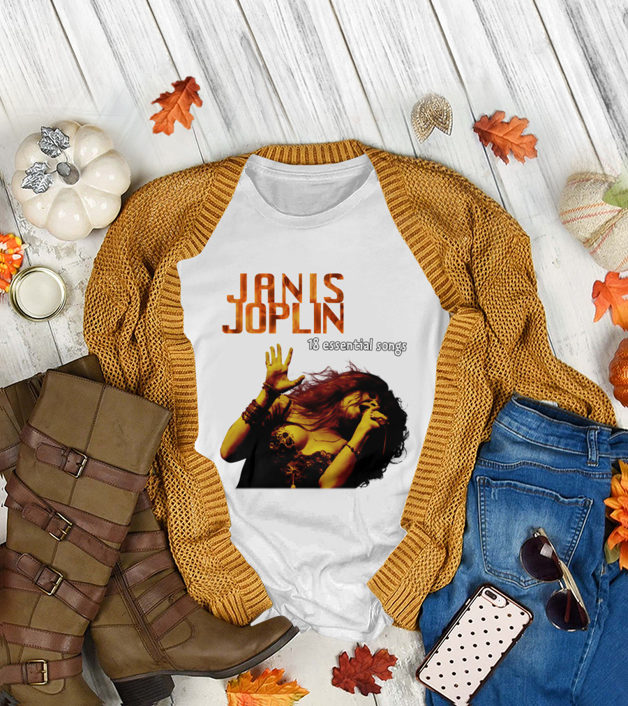 Janis Joplin 18 Essential Songs T-Shirt