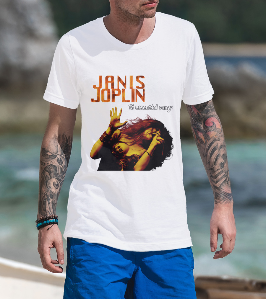 Janis Joplin 18 Essential Songs T-Shirt