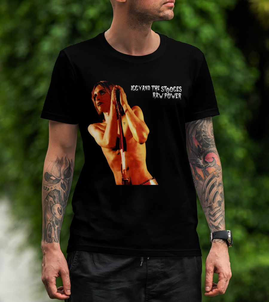 Iggy And The Stooges Raw Power Performance Image T-Shirt