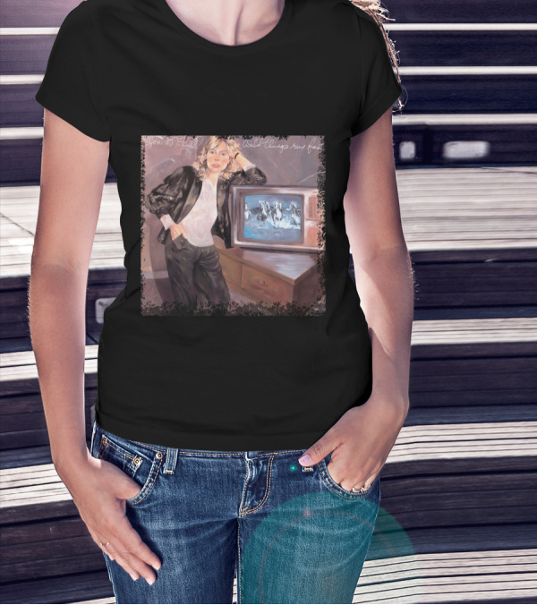 Joni Mitchell Wild Things Run Fast Album Cover T-Shirt