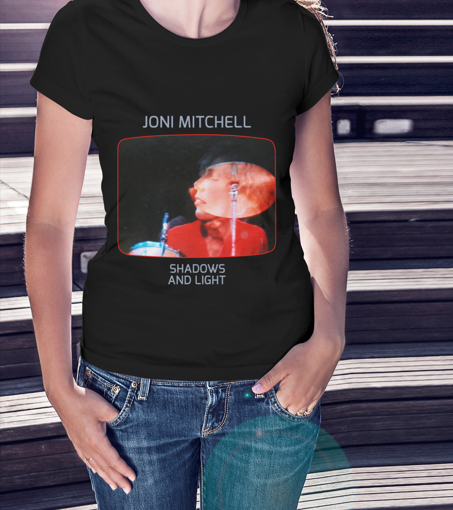 Joni Mitchell Shadows And Light Performance Album Cover Retro Music Art T-Shirt
