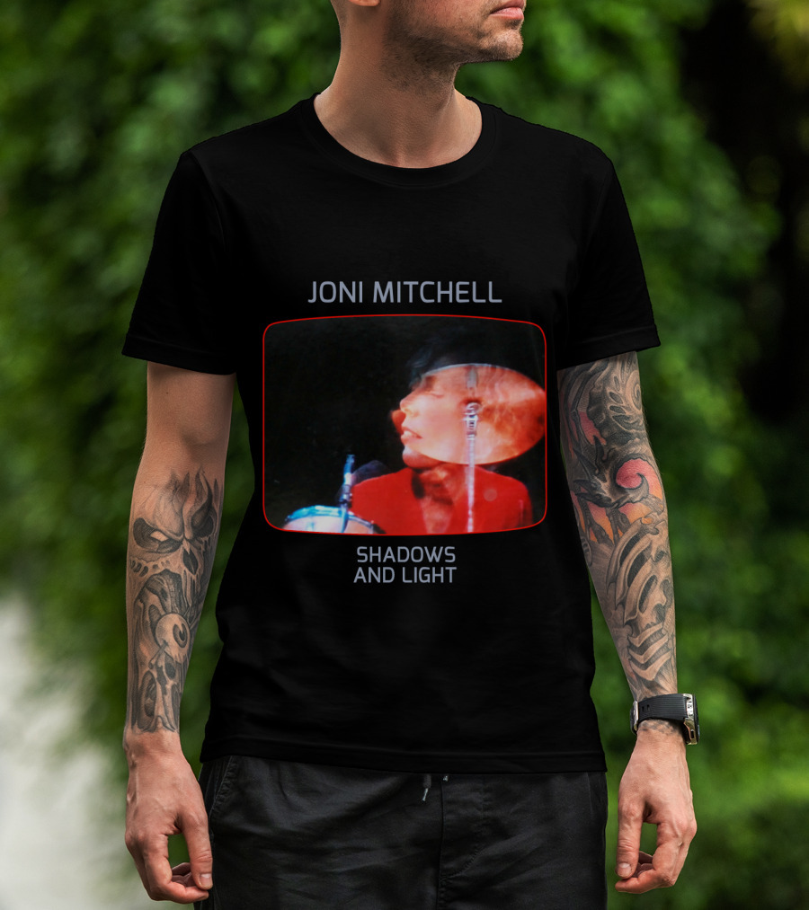 Joni Mitchell Shadows And Light Performance Album Cover Retro Music Art T-Shirt