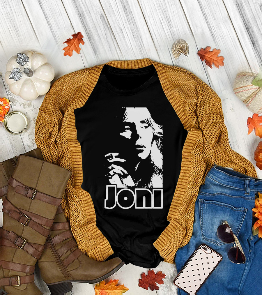 Joni Mitchell Black and White Classic T-Shirt