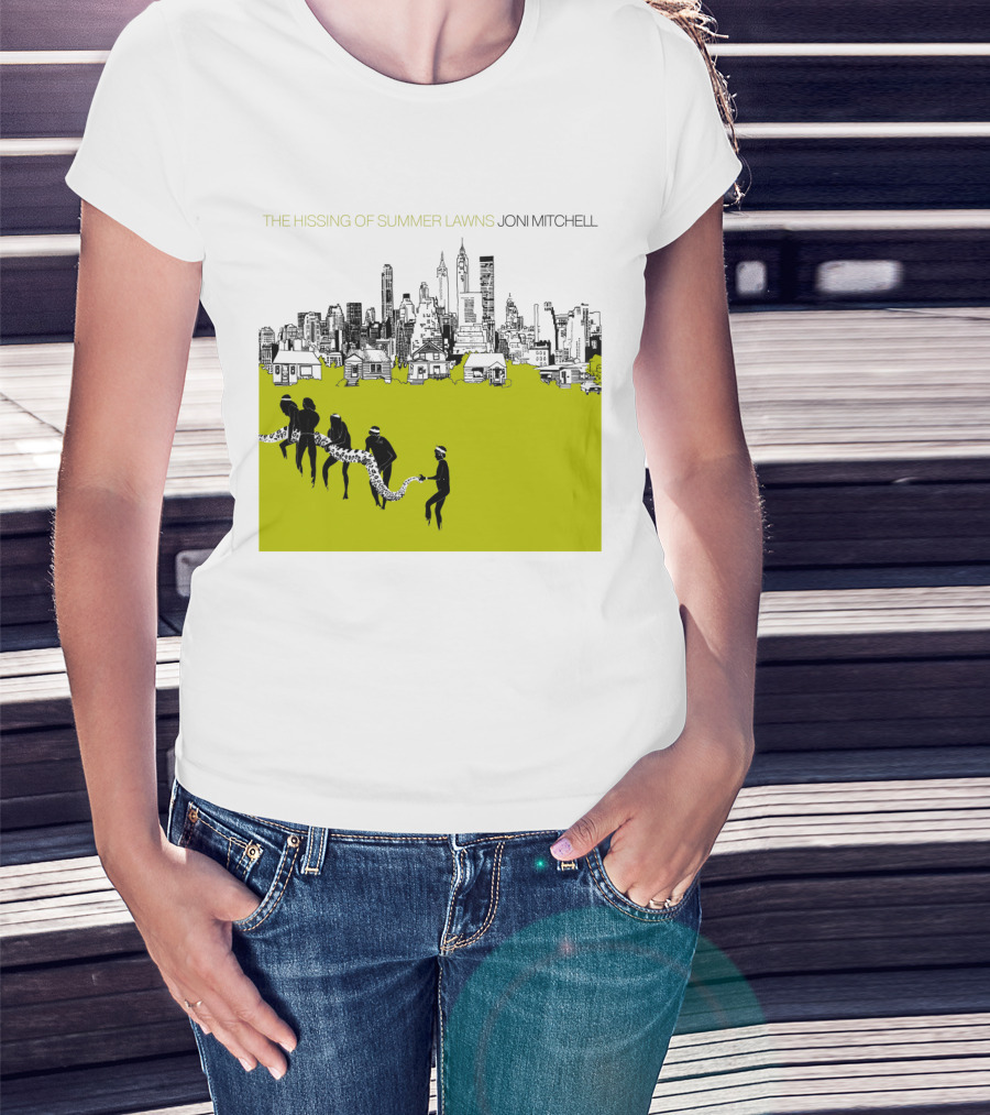 Joni Mitchell The Hissing Of Summer Lawns Cityscape Lawns T-Shirt