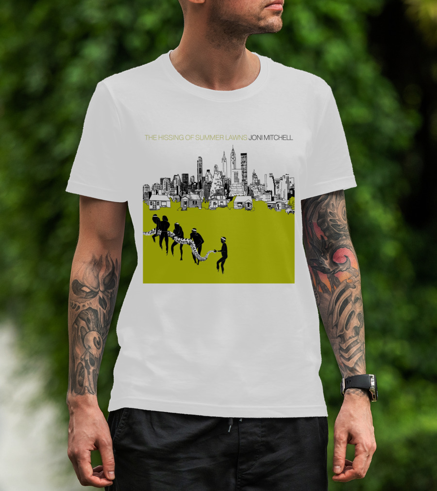 Joni Mitchell The Hissing Of Summer Lawns Cityscape Lawns T-Shirt