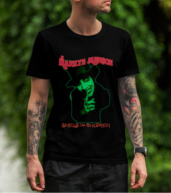 Marilyn Manson Smells Like Children Green T-Shirt
