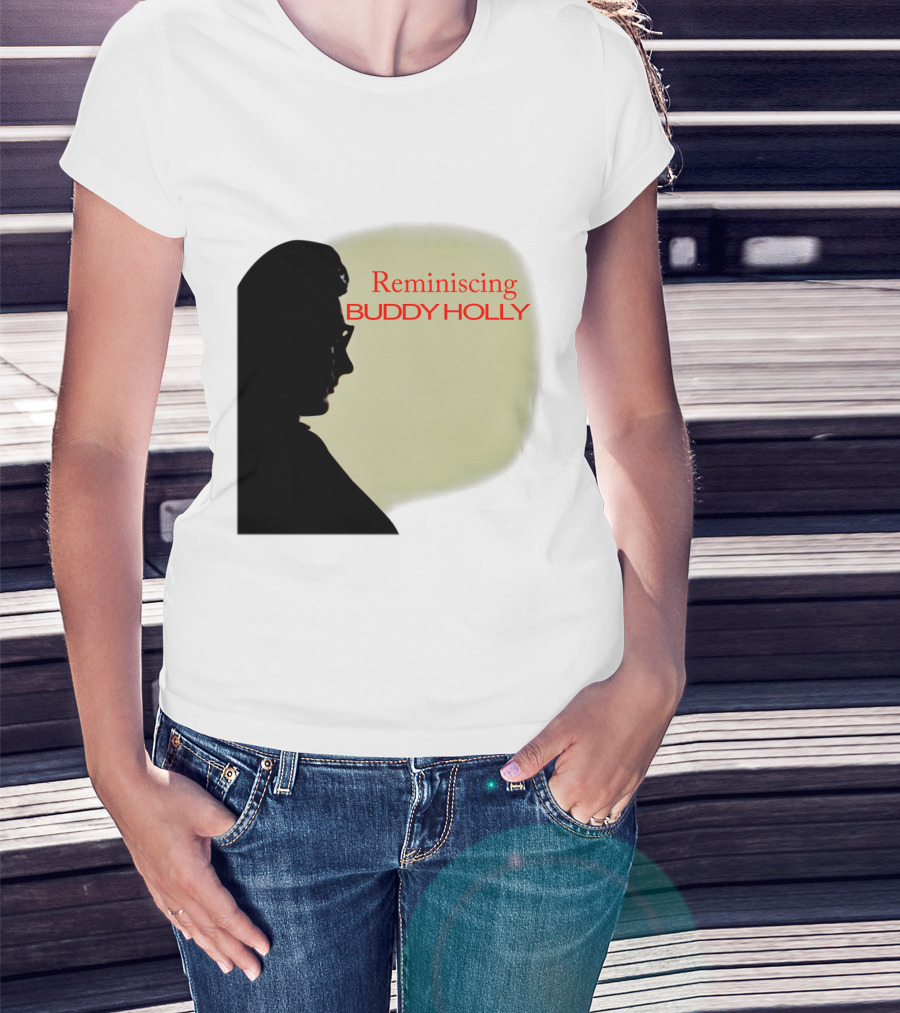 Reminiscing Buddy Holly Iconic Silhouette T-Shirt