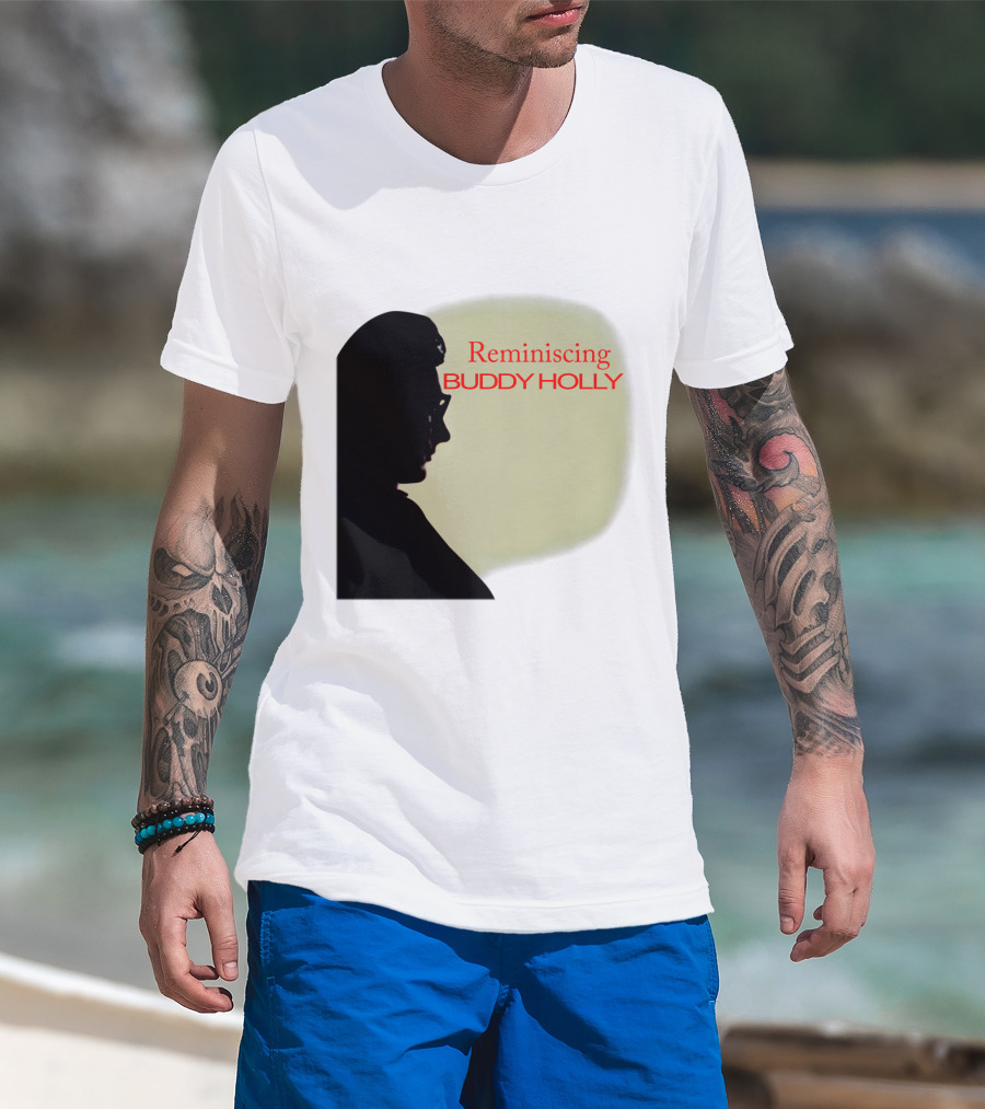 Reminiscing Buddy Holly Iconic Silhouette T-Shirt