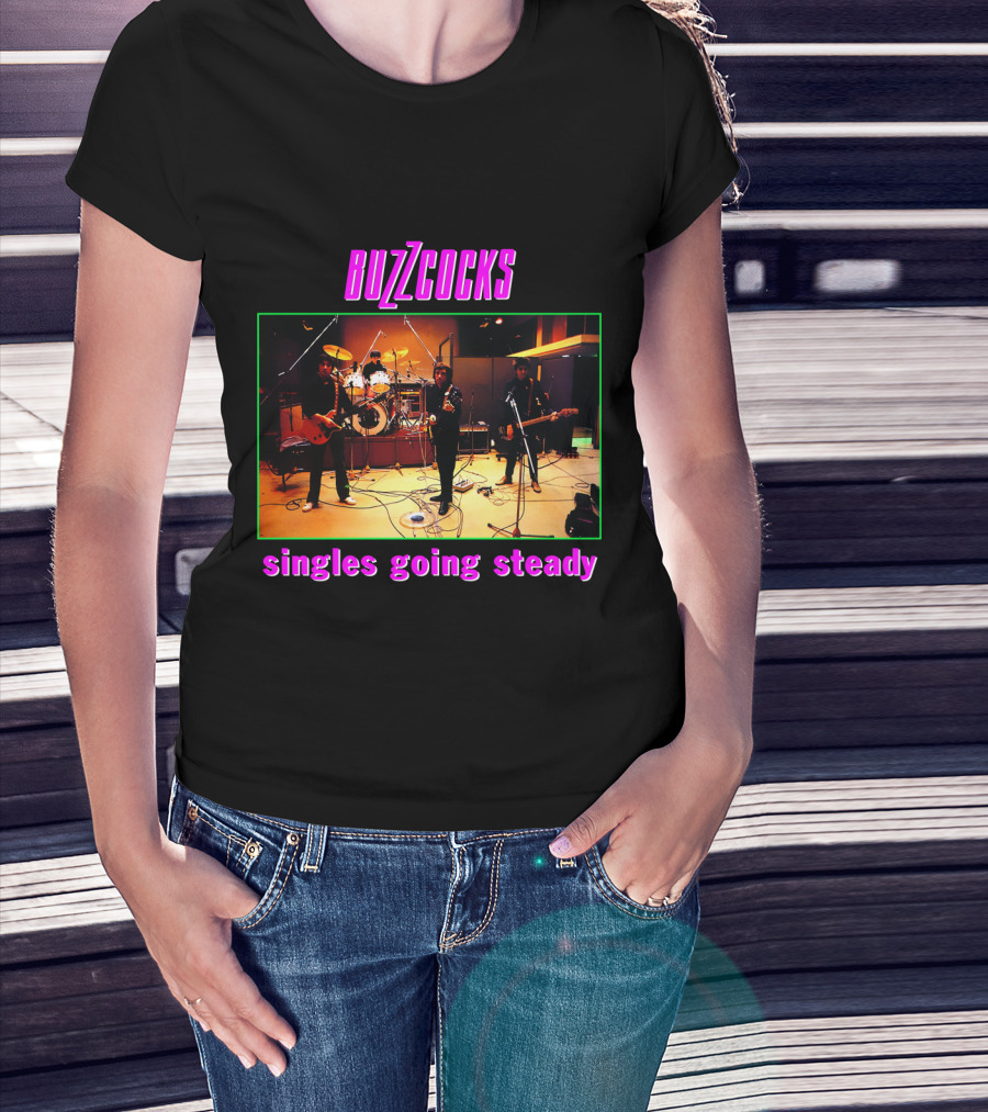 Buzzcocks Singles Going Steady Band Performance T-Shirt