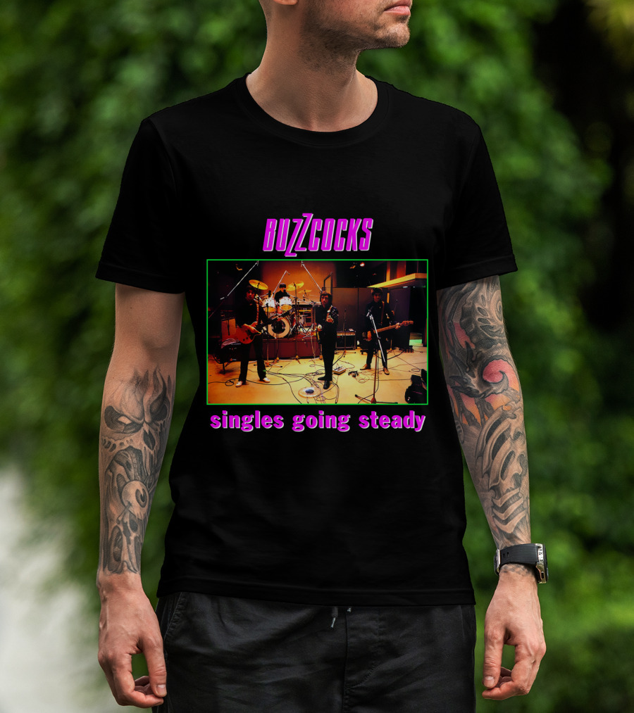 Buzzcocks Singles Going Steady Band Performance T-Shirt