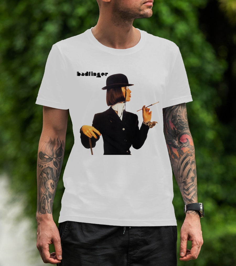 Badfinger Bowler Hat And Cigarette Holder Woman T-Shirt