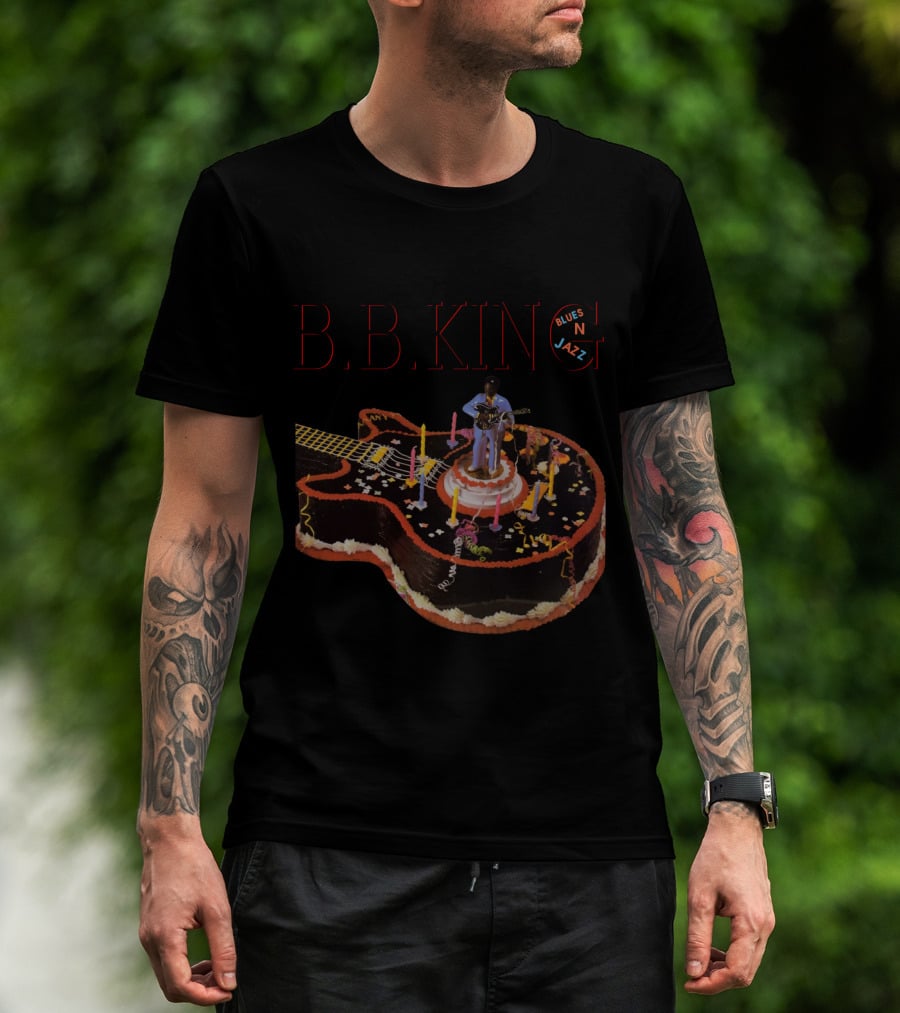 B.B. King Blues N Jazz Guitar Cake T-Shirt
