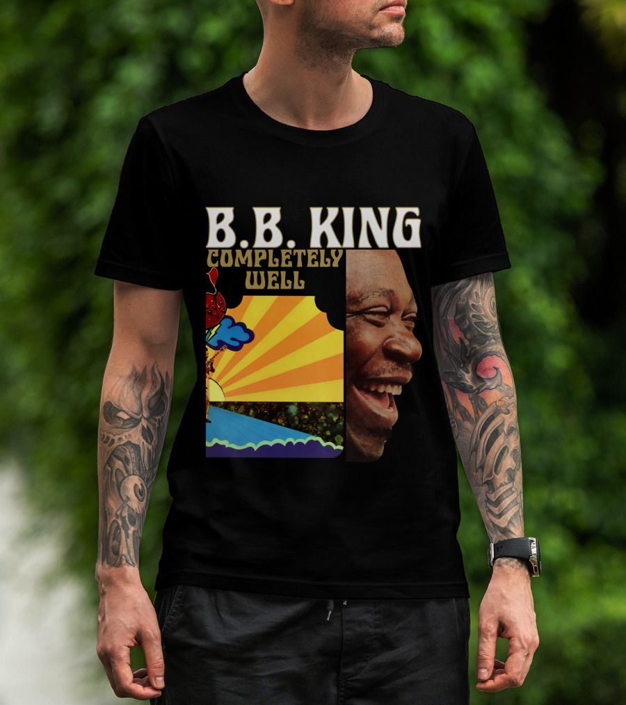B.B. King Completely Well Vibrant Illustration With Smiling Face T-Shirt