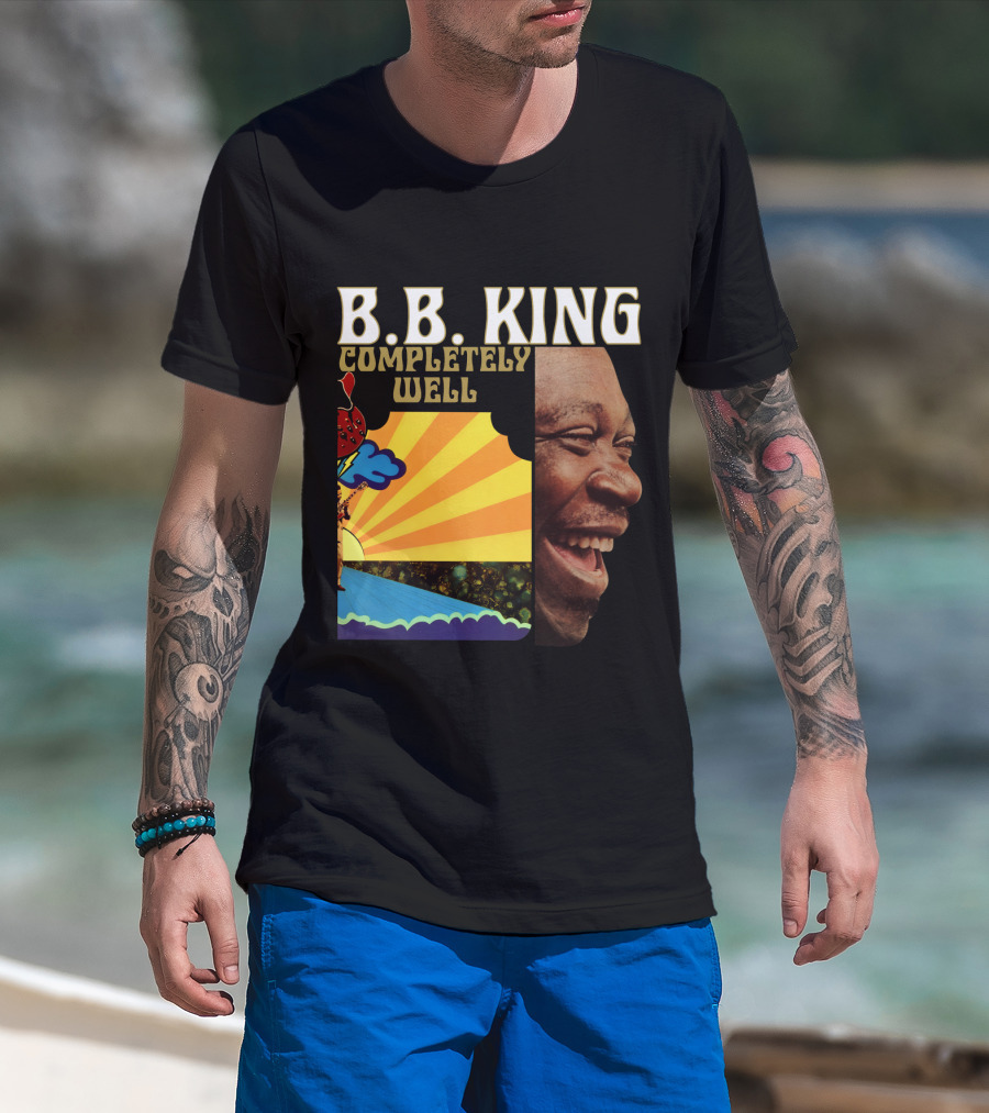 B.B. King Completely Well Vibrant Illustration With Smiling Face T-Shirt