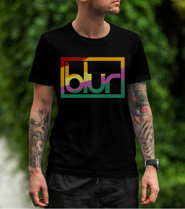 Blur 05 – Retro Spectrum Prism T-Shirt
