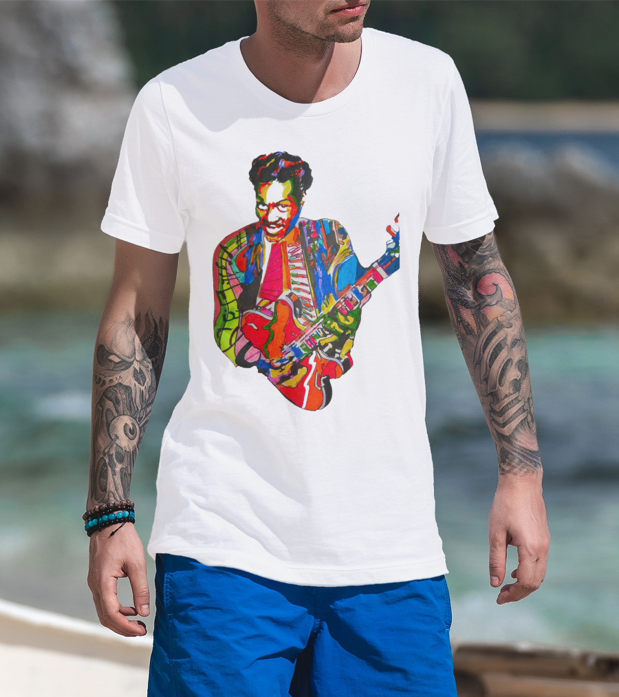 Cbr 03 Psychedelic Guitar Legend Multicolor T-Shirt