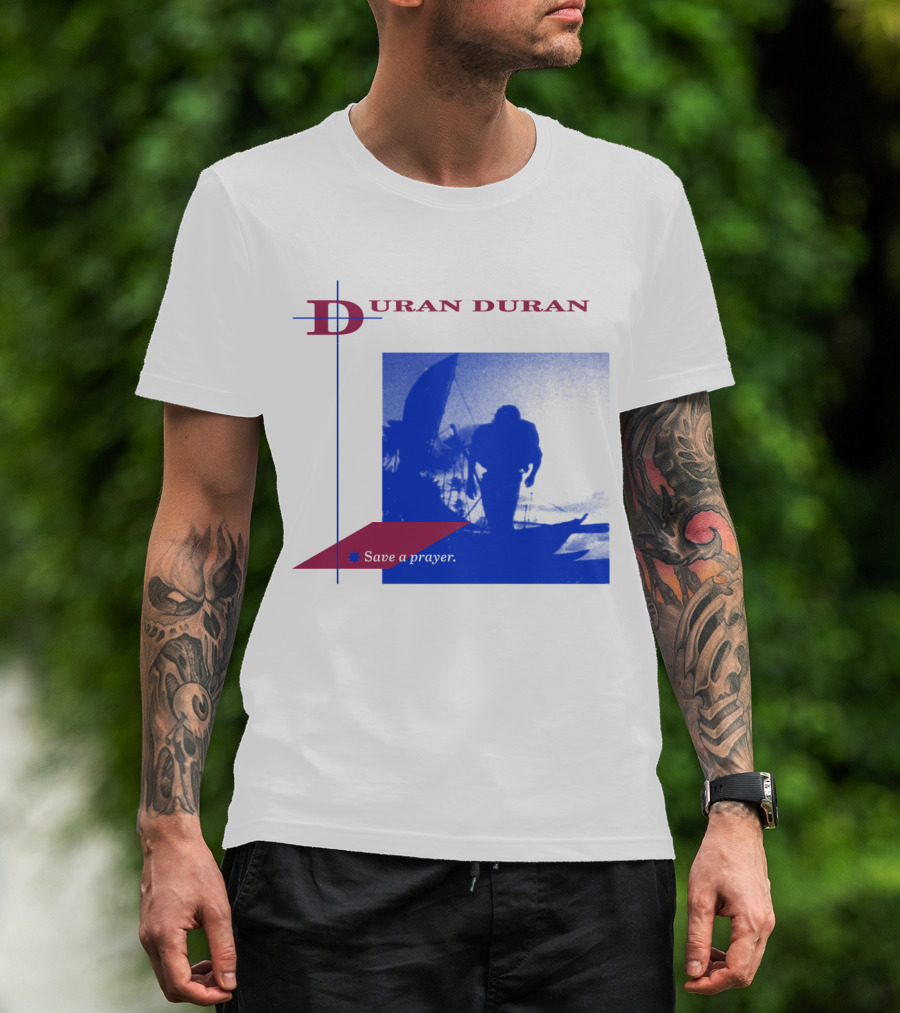 Duran Duran Save A Prayer Blue Abstract T-Shirt