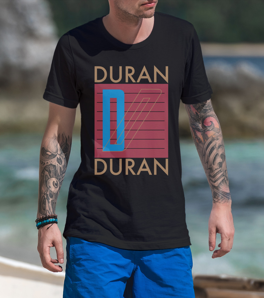 Duran Duran Iconic Logo Design Vintage Style T-Shirt