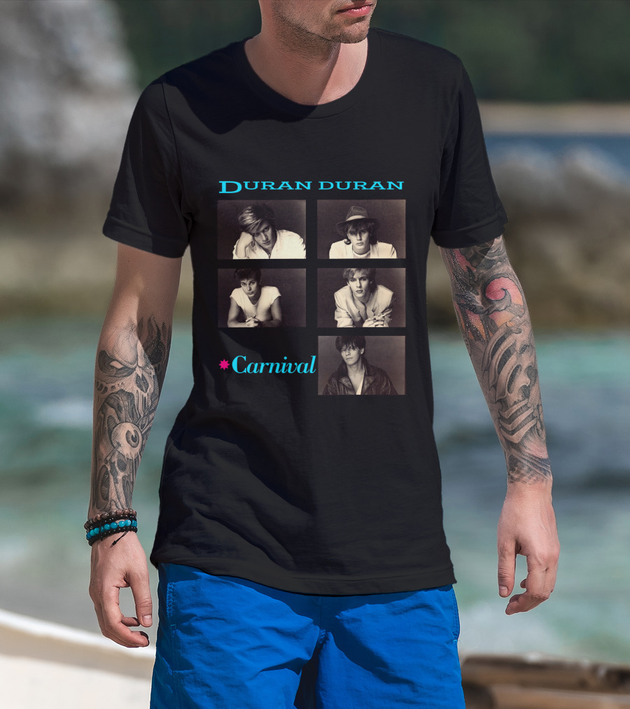 Duran Duran Carnival Five Portrait Montage T-Shirt