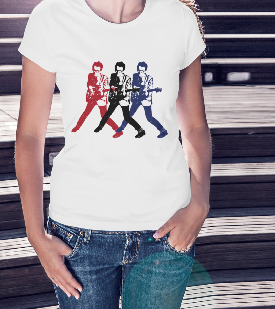 Evctl 19 Red Blue White Rock Trio T-Shirt