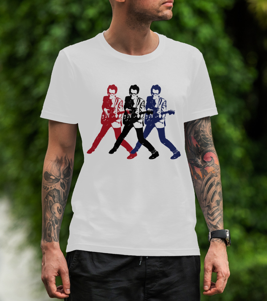 Evctl 19 Red Blue White Rock Trio T-Shirt