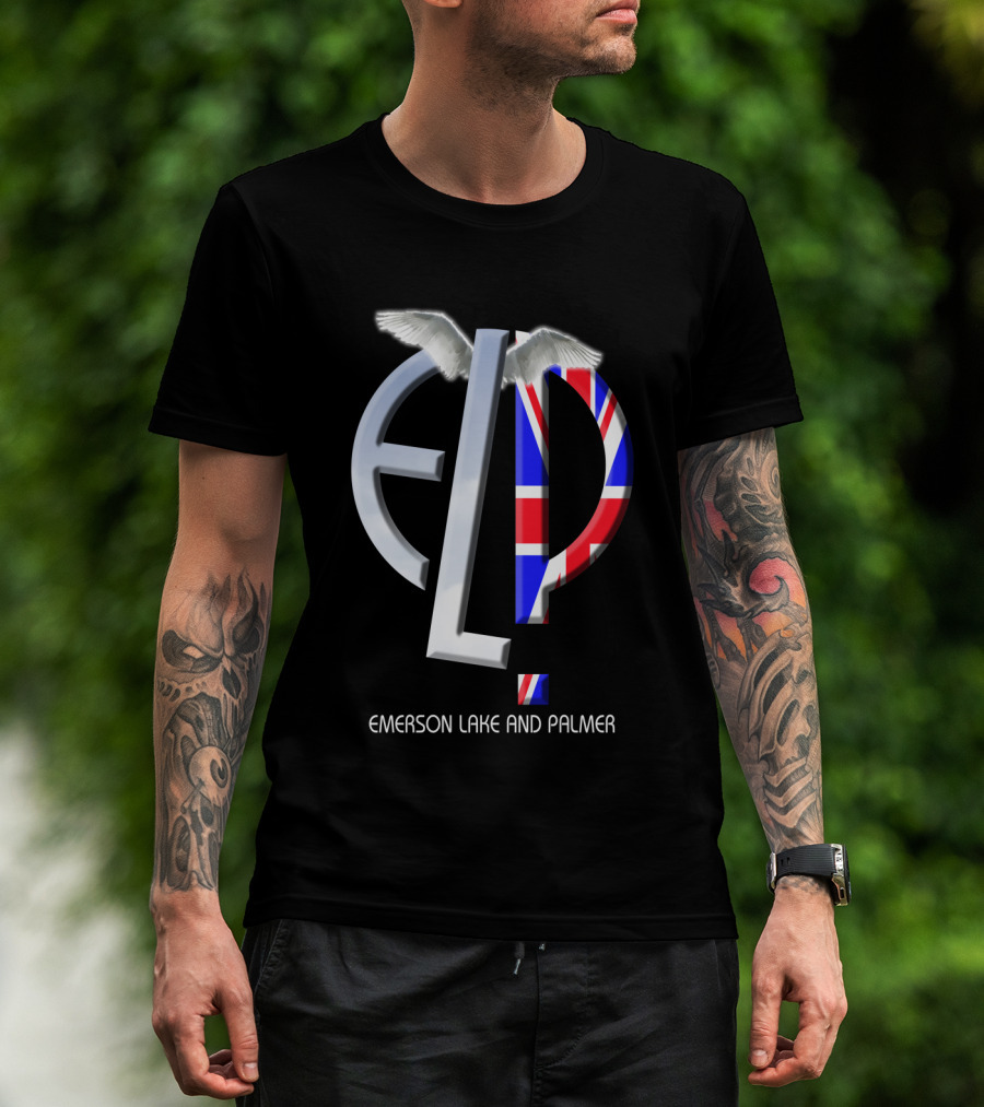 Emerson Lake And Palmer Elp 02 Union Jack Wings T-Shirt