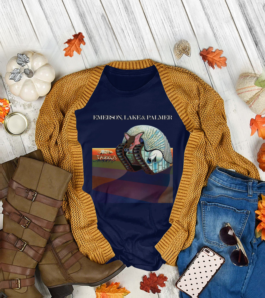 Emerson, Lake and Palmer Tarkus 12 Album Cover T-Shirt