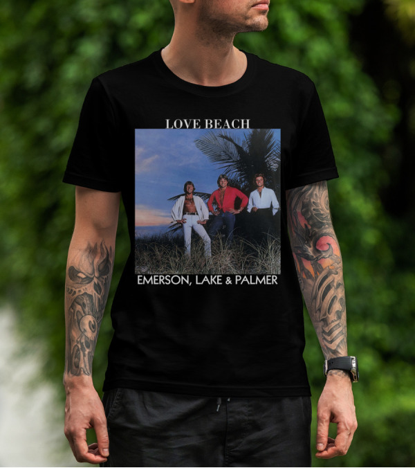 Love Beach Emerson Lake And Palmer Album Cover T-Shirt