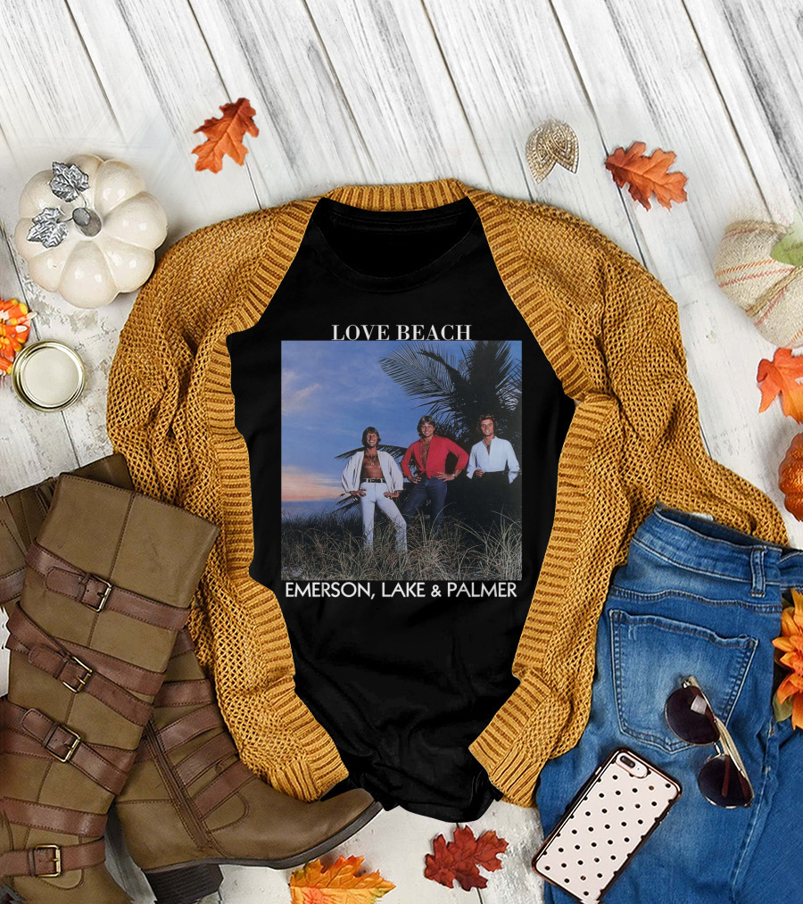 Love Beach Emerson Lake and Palmer Album Cover T-Shirt