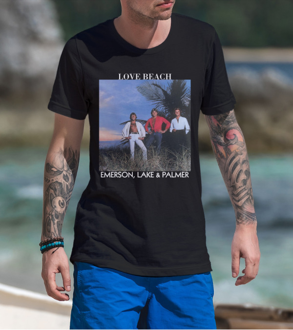 Love Beach Emerson Lake And Palmer Album Cover T-Shirt
