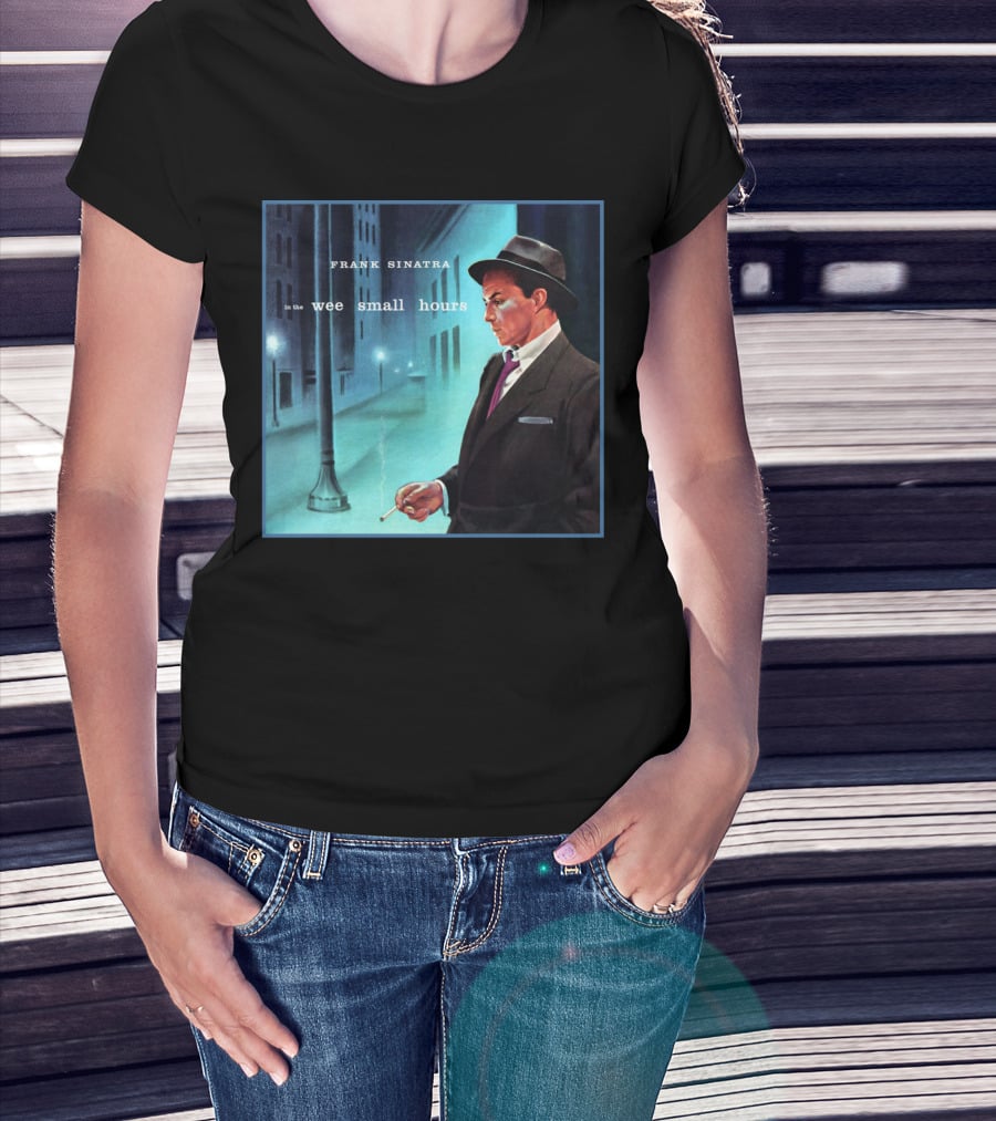 Frank Sinatra In The Wee Small Hours Classic Album Cover Smoking Night Scene T-Shirt