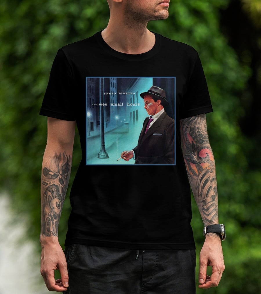 Frank Sinatra In The Wee Small Hours Classic Album Cover Smoking Night Scene T-Shirt