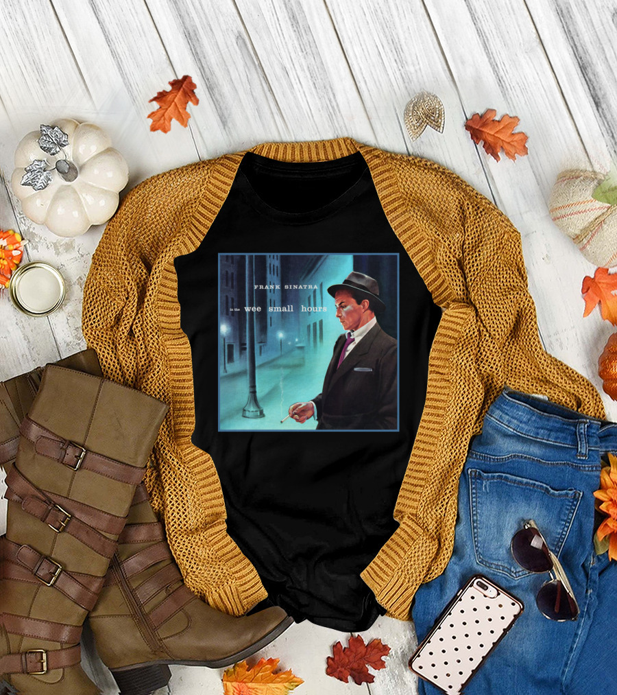 Frank Sinatra In The Wee Small Hours Classic Album Cover Smoking Night Scene T-Shirt