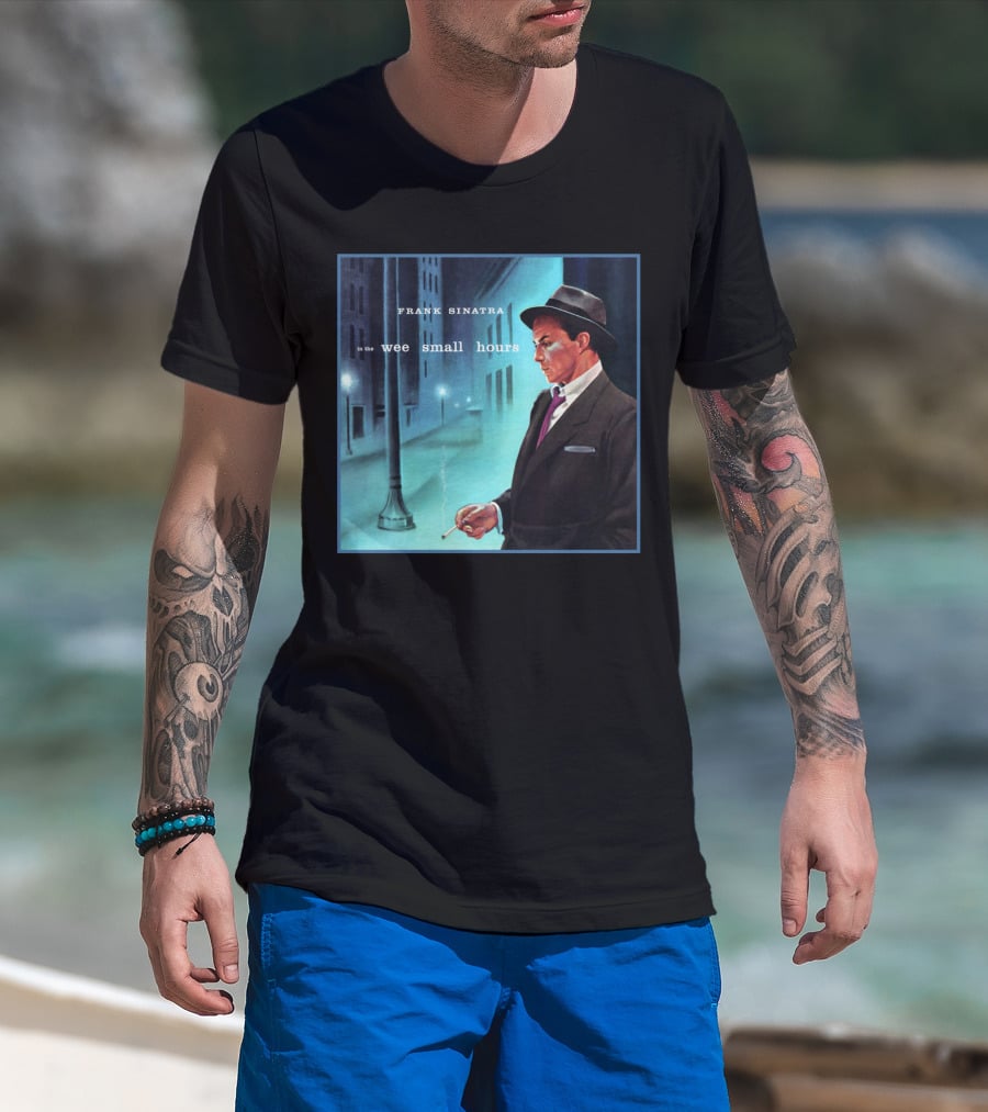 Frank Sinatra In The Wee Small Hours Classic Album Cover Smoking Night Scene T-Shirt