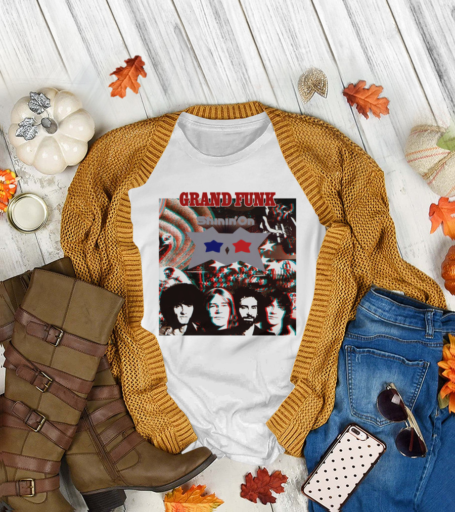 Grand Funk Shinin' On Album Cover Collage 04 T-Shirt