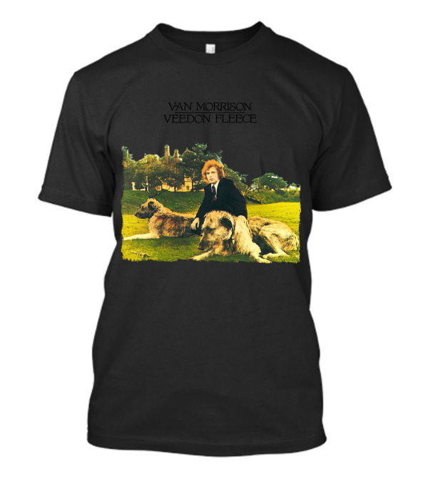 Van Morrison Veedon Fleece Album Cover Art With Dogs T-Shirt