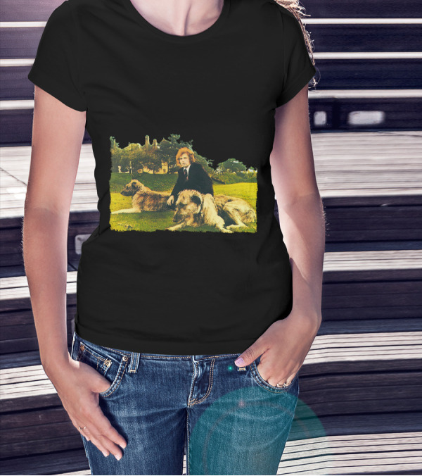 Van Morrison Veedon Fleece Album Cover Art With Dogs T-Shirt