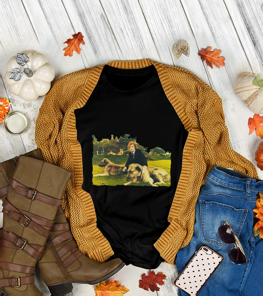 Van Morrison Veedon Fleece Album Cover Art with Dogs T-Shirt