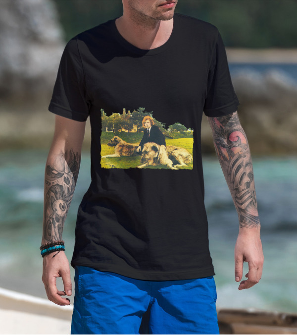 Van Morrison Veedon Fleece Album Cover Art With Dogs T-Shirt