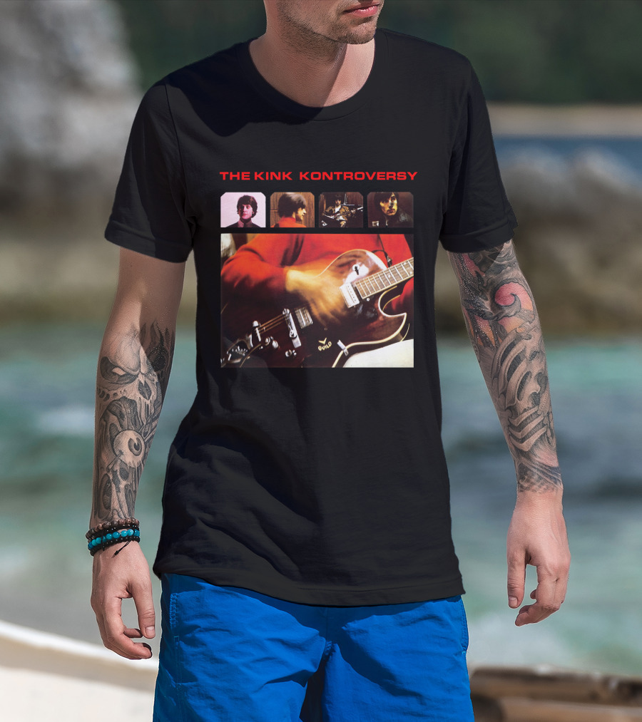 The Kink Kontroversy Album Cover Guitar Photography T-Shirt