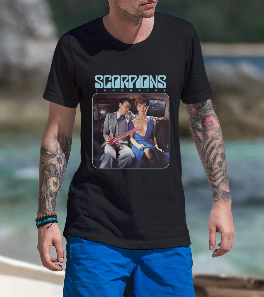 Scorpions Lovedrive Album Cover Scp T-Shirt