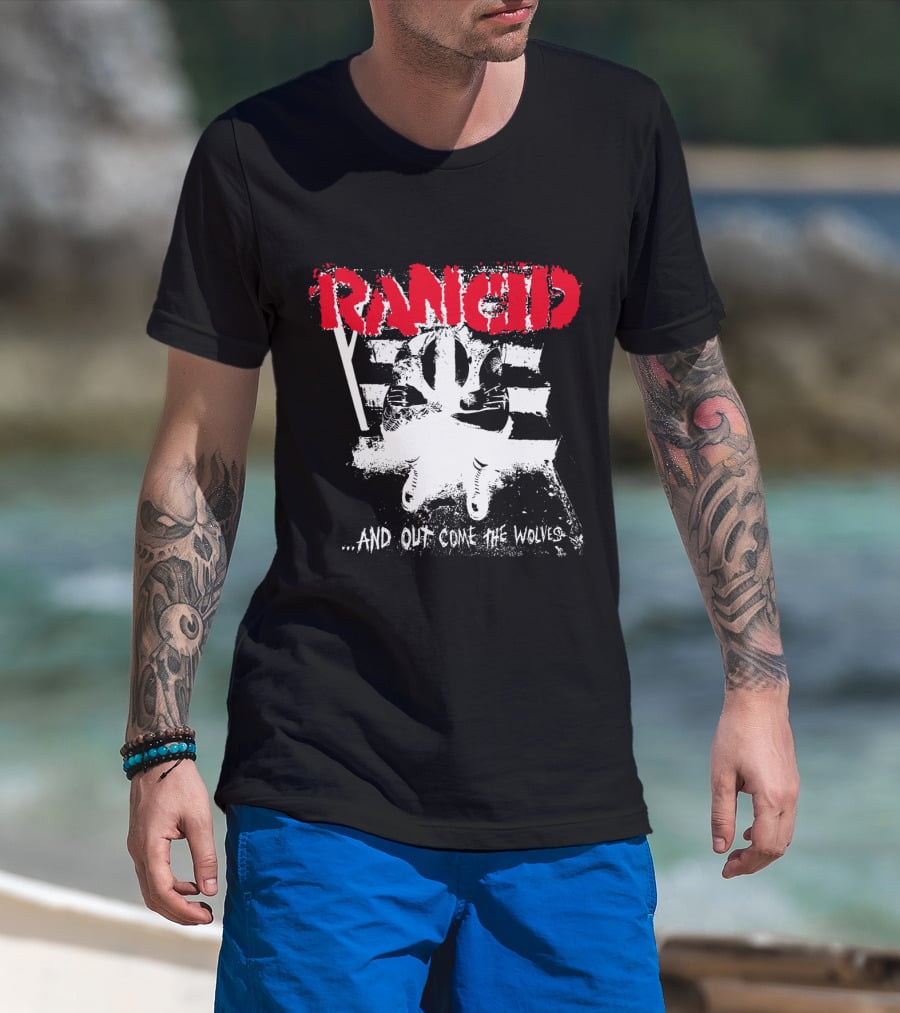 Rancid .And Out Come The Wolves Album Cover T-Shirt