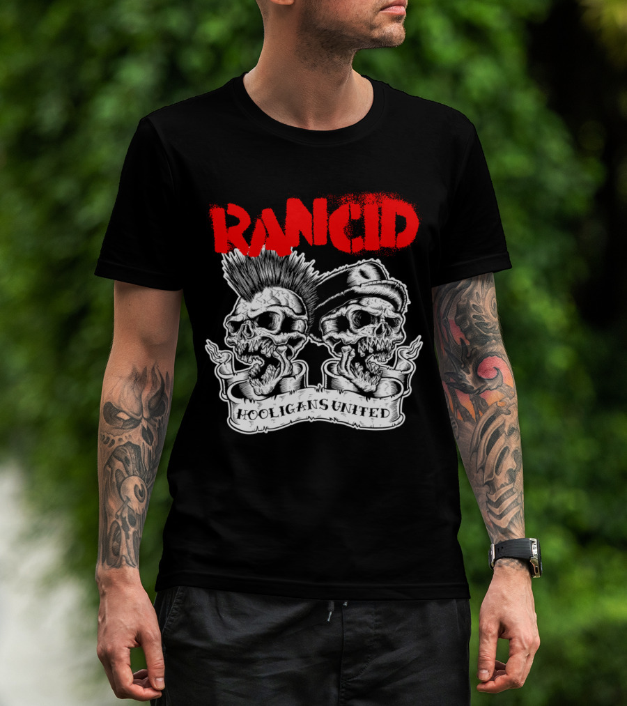 Rancid Hooligans United Skulls Rcd T-Shirt