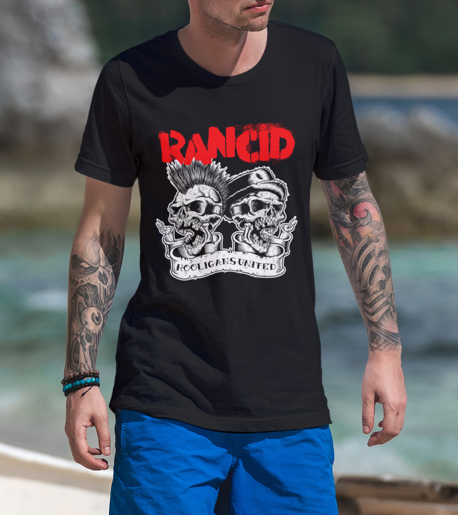 Rancid Hooligans United Skulls Rcd T-Shirt