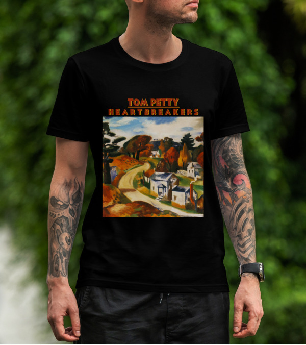 Tom Petty Heartbreakers TPT 01 Into The Great Wide Open Vintage Landscape T-Shirt