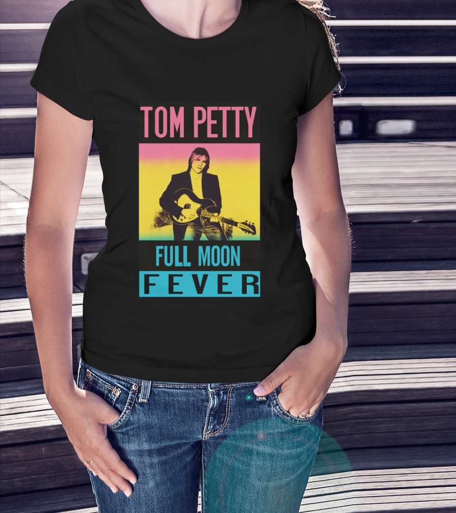 Tom Petty Full Moon Fever Retro Music Poster Tpt 07 Multicolor T-Shirt