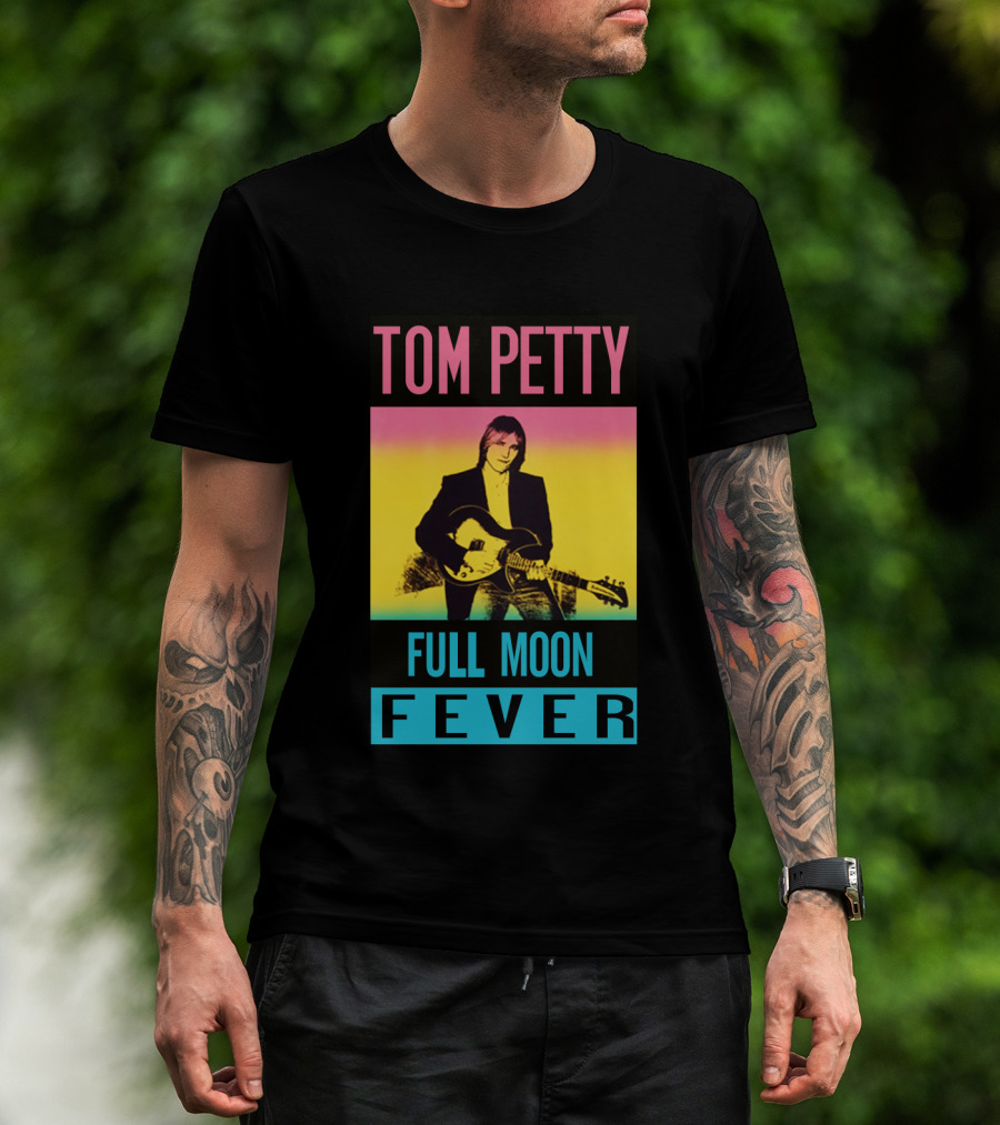 Tom Petty Full Moon Fever Retro Music Poster Tpt 07 Multicolor T-Shirt